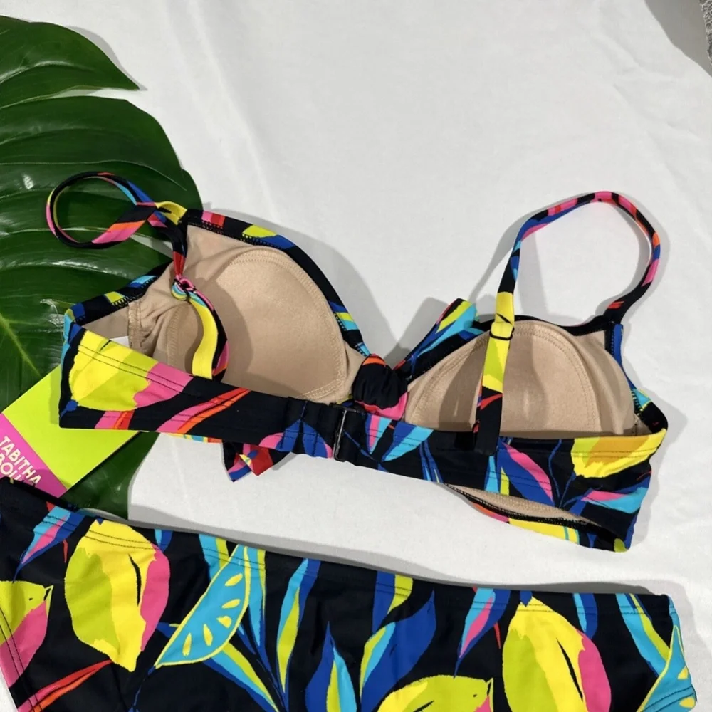 NWT $45‎ Tabitha Brown Target in Lemon- Tie Top [ S ] + Bikini Bottom [ M ]